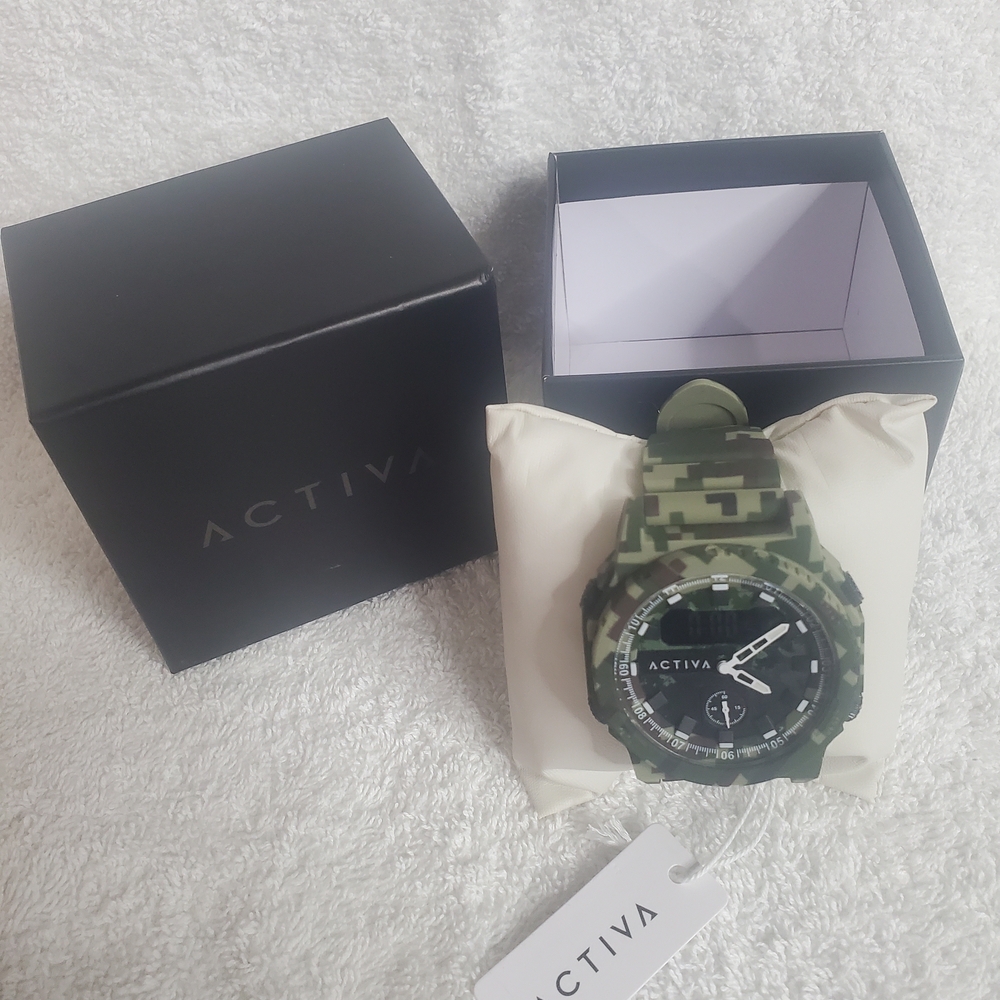 Activa X Invicta Mens Digital  Watch - 47mm Camo